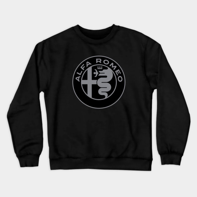 Alfa Romeo Modern Logo Crewneck Sweatshirt by fmDisegno